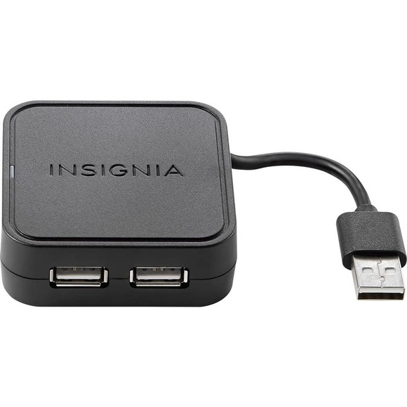 Insignia 4 Port USB 2.0 Hub Black - Picture 1 of 2